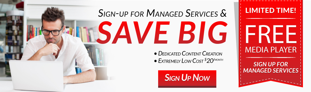 Plug and Play digital signage limited time offers save big