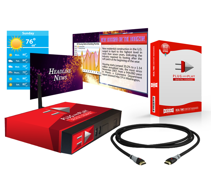 Plug and Play Digital Signage silver package